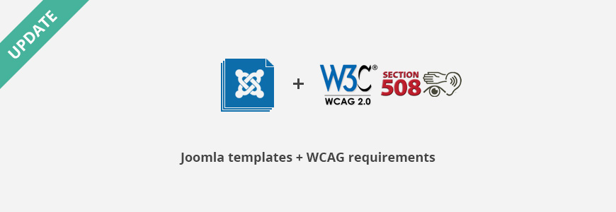 WCAG compliance Joomla templates
