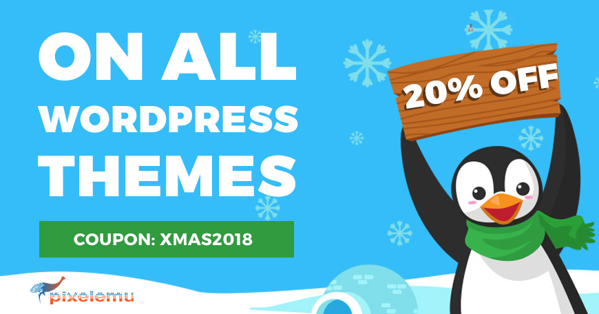 christmas discount wordpress themes 2018