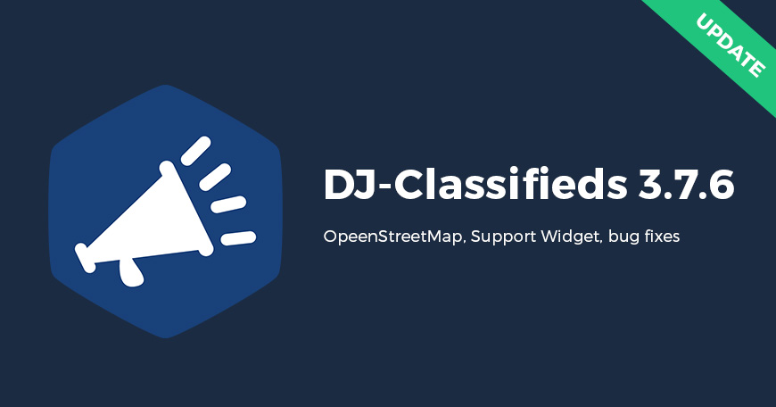 DJ-Classifieds component 3.7.6 new version brings great features! 