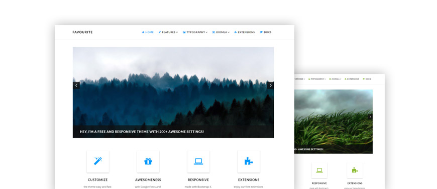 Responsive free Joomla template