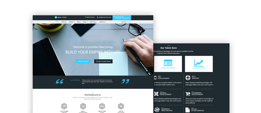 Free multipurpose Joomla template