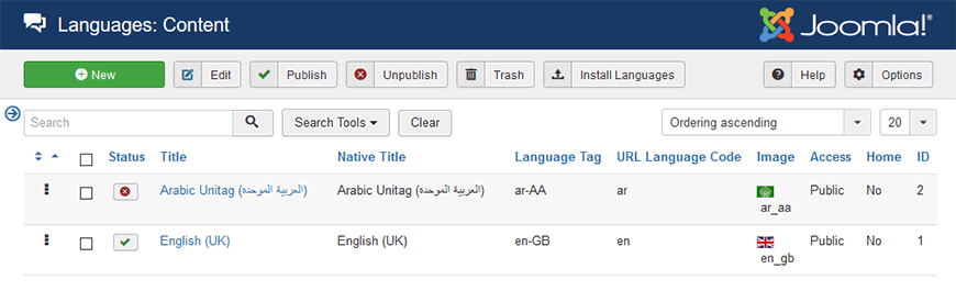 Automatic language content creation in Joomla 3.7