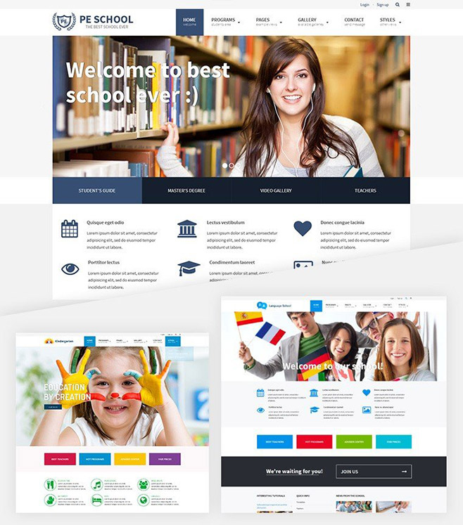 school wordpress theme