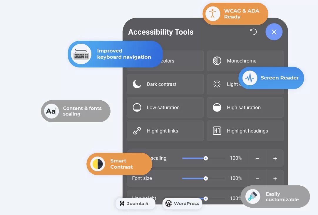 dj accessibility wcag plugin