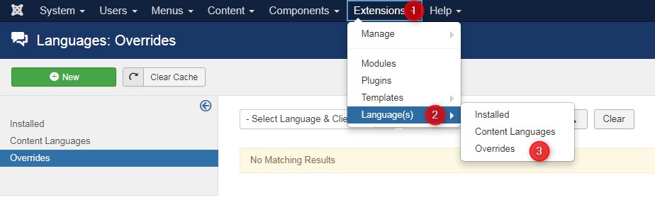 language overrides joomla