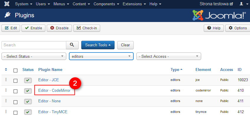 How to use Joomla text editors?