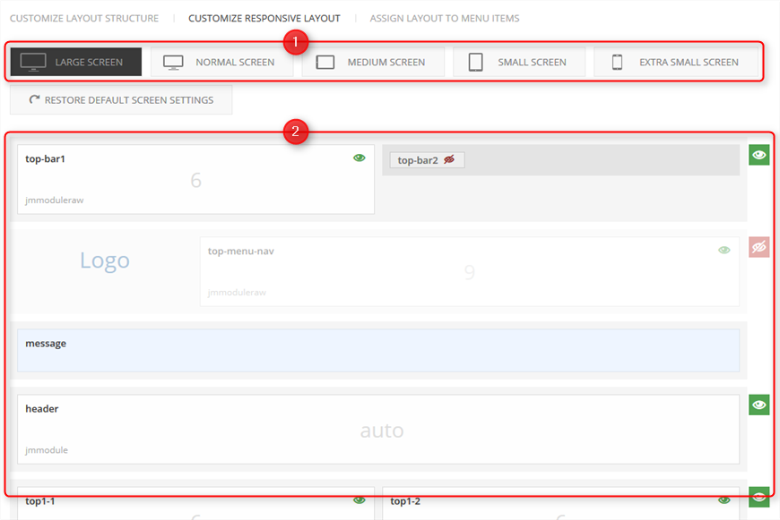 How to hide or show content on mobile devices and desktop on Joomla site?