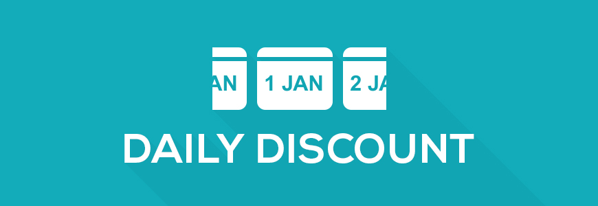 Check the new daily discount!