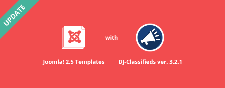 Joomla 2.5 templates with DJ-Classifieds ver. 3.2.1 updated.