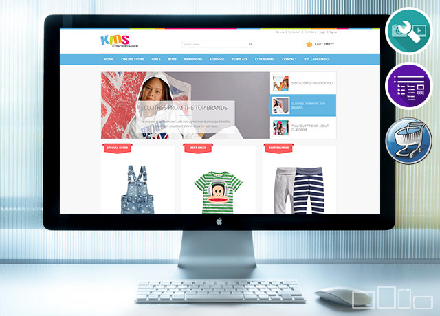 Joomla Template Joomla-Monster Kids Fashion Store virtuemart