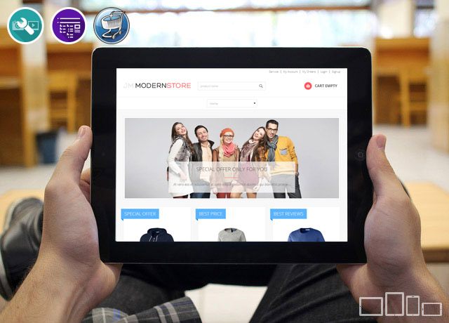 JM Modern Store - multipurpose responsive Joomla 3 template with shopping cart